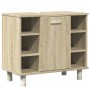 Juego de muebles de baño 4 pzas contrachapada roble Sonoma by , Bathroom furniture - Ref: Foro24-3324970, Price: 219,64 €, Di...