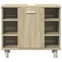 Juego de muebles de baño 4 pzas contrachapada roble Sonoma de , Muebles de baño - Ref: Foro24-3324970, Precio: 215,90 €, Desc...