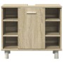 Juego de muebles de baño 4 pzas contrachapada roble Sonoma by , Bathroom furniture - Ref: Foro24-3324970, Price: 219,64 €, Di...