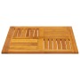 Tablero de mesa cuadrado madera maciza de acacia 70x70x2 cm de , Tableros para mesas - Ref: Foro24-4004255, Precio: 56,06 €, ...