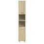 Juego de muebles de baño 4 pzas contrachapada roble Sonoma by , Bathroom furniture - Ref: Foro24-3324970, Price: 219,64 €, Di...