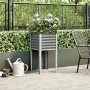 Jardinera de acero gris 45x45x88 cm von , Töpfe und Pflanzgefäße - Ref: Foro24-4008964, Preis: 29,06 €, Rabatt: %