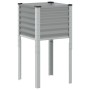 Jardinera de acero gris 45x45x88 cm von , Töpfe und Pflanzgefäße - Ref: Foro24-4008964, Preis: 29,06 €, Rabatt: %