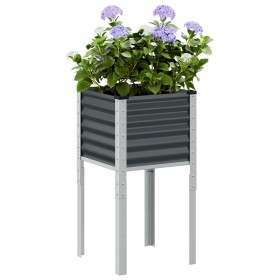 Jardinera de acero gris antracita 45x45x88 cm von , Töpfe und Pflanzgefäße - Ref: Foro24-4008966, Preis: 29,06 €, Rabatt: %