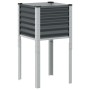 Jardinera de acero gris antracita 45x45x88 cm von , Töpfe und Pflanzgefäße - Ref: Foro24-4008966, Preis: 29,06 €, Rabatt: %