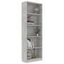 5-tier concrete gray plywood shelf 60x24x175cm by vidaXL, Bookcases and shelves - Ref: Foro24-800886, Price: 81,76 €, Discoun...