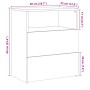 Mesitas noche 2 uds madera ingeniería roble artisan 50x32x60 cm by , Nightstands - Ref: Foro24-856567, Price: 131,87 €, Disco...