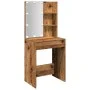 Tocador con luces LED madera envejecida 60x40x140 cm by , Tables - Ref: Foro24-856999, Price: 95,53 €, Discount: %