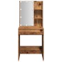 Tocador con luces LED madera envejecida 60x40x140 cm de , Mesas - Ref: Foro24-856999, Precio: 100,38 €, Descuento: %