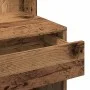 Tocador con luces LED madera envejecida 60x40x140 cm by , Tables - Ref: Foro24-856999, Price: 95,53 €, Discount: %