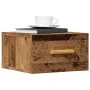 Mesitas de noche de pared 2 uds madera envejecida 35x35x20 cm de , Mesitas de noche - Ref: Foro24-857064, Precio: 50,76 €, De...