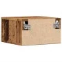 Mesitas de noche de pared 2 uds madera envejecida 35x35x20 cm de , Mesitas de noche - Ref: Foro24-857064, Precio: 50,76 €, De...