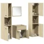 Juego de muebles de baño 4 pzas contrachapada roble Sonoma von , Badezimmermöbel - Ref: Foro24-3324998, Preis: 138,19 €, Raba...