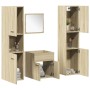 Juego de muebles de baño 4 pzas contrachapada roble Sonoma by , Bathroom furniture - Ref: Foro24-3324998, Price: 142,72 €, Di...