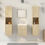 Juego de muebles de baño 4 pzas contrachapada roble Sonoma by , Bathroom furniture - Ref: Foro24-3324998, Price: 142,72 €, Di...