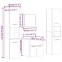 Juego de muebles de baño 4 pzas contrachapada roble Sonoma von , Badezimmermöbel - Ref: Foro24-3324998, Preis: 138,19 €, Raba...