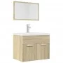 Set de muebles de baño 2 pzas madera contrachapada roble Sonoma by , Bathroom furniture - Ref: Foro24-856372, Price: 68,50 €,...