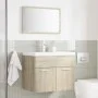Set de muebles de baño 2 pzas madera contrachapada roble Sonoma by , Bathroom furniture - Ref: Foro24-856372, Price: 68,50 €,...