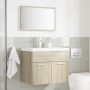 Set de muebles de baño 2 pzas madera contrachapada roble Sonoma by , Bathroom furniture - Ref: Foro24-856372, Price: 70,77 €,...