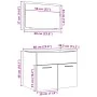 Set de muebles de baño 2 pzas madera contrachapada roble Sonoma by , Bathroom furniture - Ref: Foro24-856372, Price: 68,50 €,...