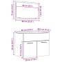 Set de muebles de baño 2 pzas madera contrachapada roble Sonoma by , Bathroom furniture - Ref: Foro24-856372, Price: 70,77 €,...