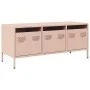 Mueble para TV acero laminado en frío rosa 101,5x39x43,5 cm von , TV-Möbel - Ref: Foro24-851227, Preis: 93,19 €, Rabatt: %