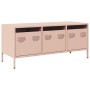 Mueble para TV acero laminado en frío rosa 101,5x39x43,5 cm by , TV Furniture - Ref: Foro24-851227, Price: 94,07 €, Discount: %