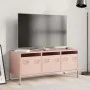 Mueble para TV acero laminado en frío rosa 101,5x39x43,5 cm von , TV-Möbel - Ref: Foro24-851227, Preis: 93,19 €, Rabatt: %