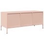 Mueble para TV acero laminado en frío rosa 101,5x39x43,5 cm by , TV Furniture - Ref: Foro24-851227, Price: 94,07 €, Discount: %
