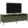 Mueble TV acero laminado en frío verde oliva 135x39x43,5 cm by , TV Furniture - Ref: Foro24-851308, Price: 154,78 €, Discount: %
