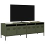 Mueble TV acero laminado en frío verde oliva 135x39x43,5 cm von , TV-Möbel - Ref: Foro24-851308, Preis: 156,79 €, Rabatt: %