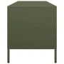 Mueble TV acero laminado en frío verde oliva 135x39x43,5 cm by , TV Furniture - Ref: Foro24-851308, Price: 154,78 €, Discount: %