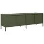 Mueble TV acero laminado en frío verde oliva 135x39x43,5 cm by , TV Furniture - Ref: Foro24-851308, Price: 154,78 €, Discount: %