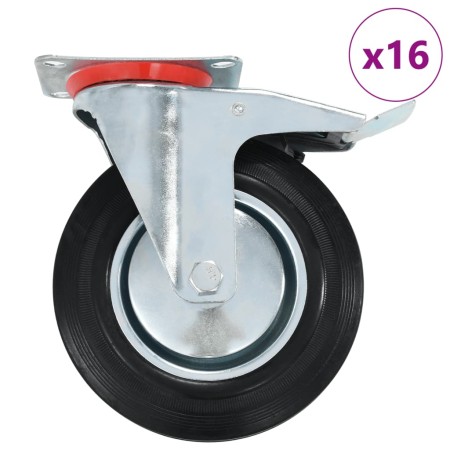 Drehbare Räder, 16 Stück, 200 mm. von , Materialhandhabung - Ref: Foro24-278008, Preis: 227,90 €, Rabatt: %