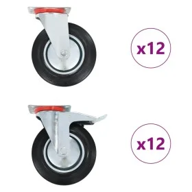 Swivel wheels 24 units 200 mm by , Material handling - Ref: Foro24-278034, Price: 351,70 €, Discount: %