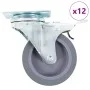 Swivel wheels 12 units 75 mm by , Material handling - Ref: Foro24-277837, Price: 48,56 €, Discount: %