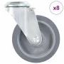 Swivel wheels with pin hole 8 units 100 mm by , Material handling - Ref: Foro24-277861, Price: 46,42 €, Discount: %