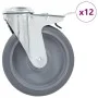 Swivel wheels with pin hole 12 units 125 mm by , Material handling - Ref: Foro24-277877, Price: 91,13 €, Discount: %