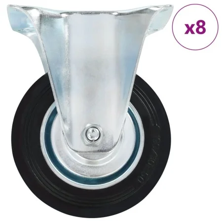Fixed wheels 8 units 100 mm by , Material handling - Ref: Foro24-277951, Price: 47,11 €, Discount: %