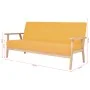 3-piece yellow fabric sofa set by , Sofas - Ref: Foro24-274919, Price: 570,44 €, Discount: %