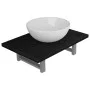 Conjunto de muebles de baño 2 piezas cerámica negro de , Muebles de baño - Ref: Foro24-279336, Precio: 83,70 €, Descuento: %