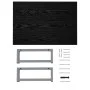 Conjunto de muebles de baño 2 piezas cerámica negro de , Muebles de baño - Ref: Foro24-279336, Precio: 83,70 €, Descuento: %