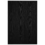 Conjunto de muebles de baño 2 piezas cerámica negro