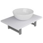 Conjunto de muebles de baño 2 piezas cerámica blanco