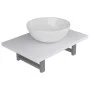 Zweiteiliges Badezimmermöbelset aus weißer Keramik. von , Badezimmermöbel - Ref: Foro24-279341, Preis: 83,50 €, Rabatt: %