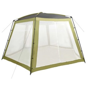 Carpa para piscina de tela verde 590x520x250 cm