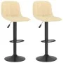 Kitchen stools 2 units cream velvet by , Kitchen stools - Ref: Foro24-333990, Price: 103,00 €, Discount: %