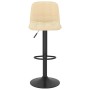 Taburetes de cocina 2 unidades terciopelo crema de , Taburetes de cocina - Ref: Foro24-333990, Precio: 104,47 €, Descuento: %