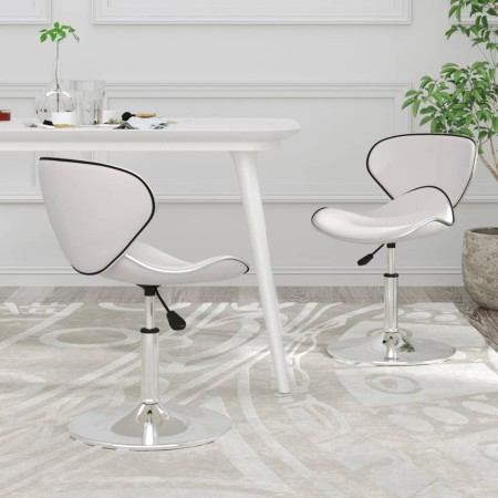 Esszimmerstühle, 2 Stück, weißes Kunstleder von , Essstühle - Ref: Foro24-335119, Preis: 122,02 €, Rabatt: %