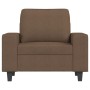 Sillón con taburete tela marrón 60 cm de , Sofás - Ref: Foro24-3201146, Precio: 236,35 €, Descuento: %
